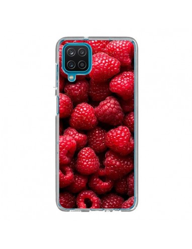 Coque Samsung Galaxy A12 et M12 Framboise Raspberry Fruit - Laetitia