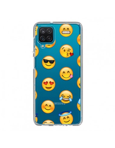 Coque Samsung Galaxy A12 et M12 Smiley Emoticone Emoji Transparente - Laetitia