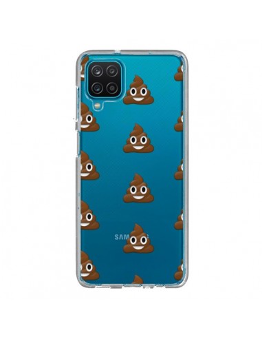 Coque Samsung Galaxy A12 et M12 Shit Poop Emoticone Emoji Transparente - Laetitia