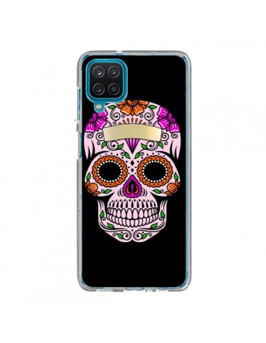 Coque Samsung Galaxy A12 et M12 Tête de Mort Mexicaine Multicolore - Laetitia