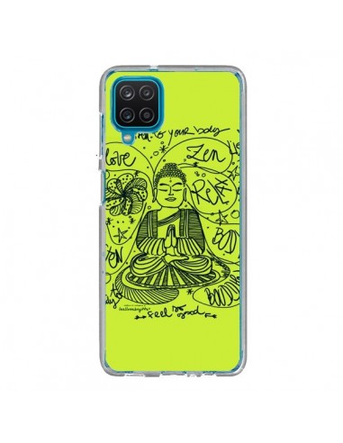 Coque Samsung Galaxy A12 et M12 Buddha Listen to your body Love Zen Relax - Leellouebrigitte