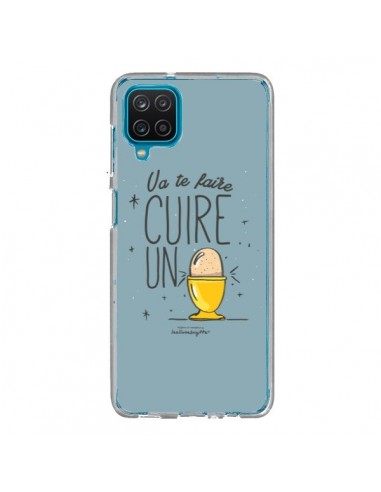 Coque Samsung Galaxy A12 et M12 Va te faire cuir un oeuf gris - Leellouebrigitte