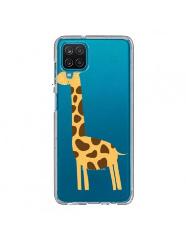 Coque Samsung Galaxy A12 et M12 Girafe Giraffe Animal Savane Transparente - Petit Griffin