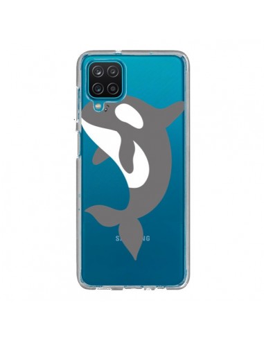 Coque Samsung Galaxy A12 et M12 Orque Orca Ocean Transparente - Petit Griffin