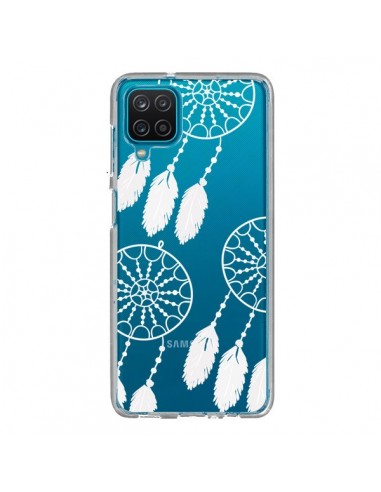 Coque Samsung Galaxy A12 et M12 Attrape Rêves Blanc Dreamcatcher Triple Transparente - Petit Griffin