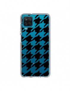 Coque Samsung Galaxy A12 et M12 Vichy Gros Carre noir...