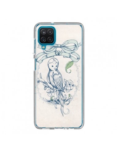 Coque Samsung Galaxy A12 et M12 Bird Oiseau Mignon Vintage - Lassana