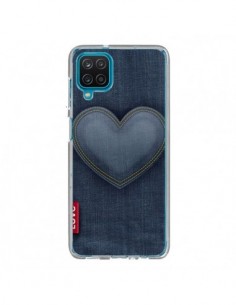 Coque Samsung Galaxy A12 et M12 Love Coeur en Jean - Lassana