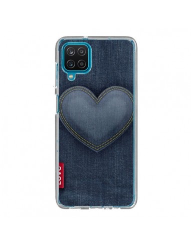 Coque Samsung Galaxy A12 et M12 Love Coeur en Jean - Lassana