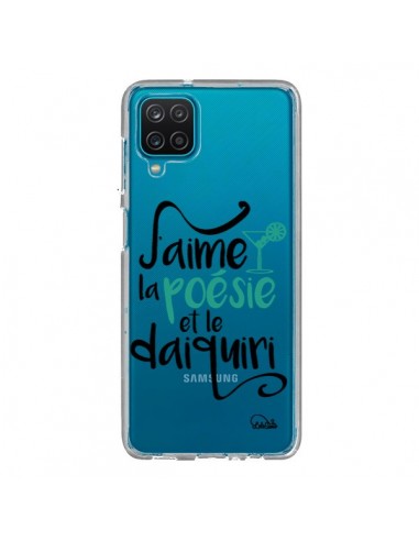 Coque Samsung Galaxy A12 et M12 J'aime la poésie et le daiquiri Transparente - Lolo Santo