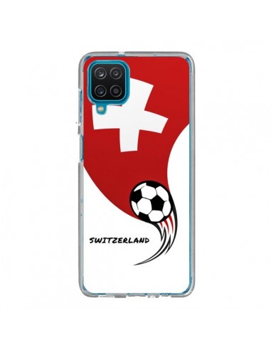 Coque Samsung Galaxy A12 et M12 Equipe Suisse Switzerland Football - Madotta