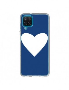 Coque Samsung Galaxy A12 et M12 Coeur Navy Blue Heart -...