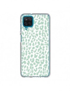 Coque Samsung Galaxy A12 et M12 Leopard Menthe Mint -...