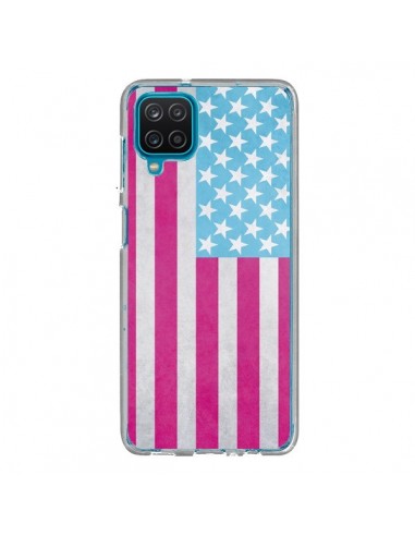 Coque Samsung Galaxy A12 et M12 Drapeau USA Vintage - Mary Nesrala