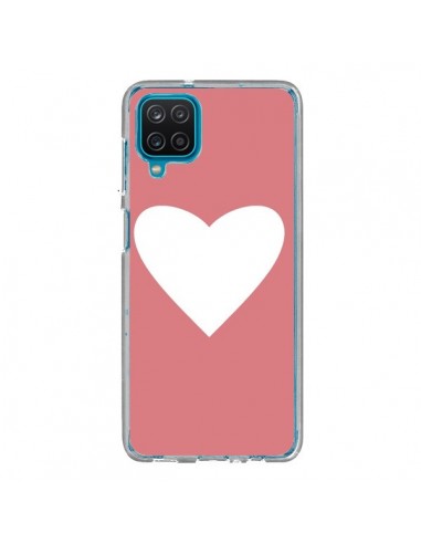 Coque Samsung Galaxy A12 et M12 Coeur Corail - Mary Nesrala