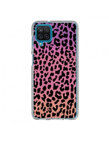 Coque Samsung Galaxy A12 et M12 Leopard Hot Rose Corail - Mary Nesrala