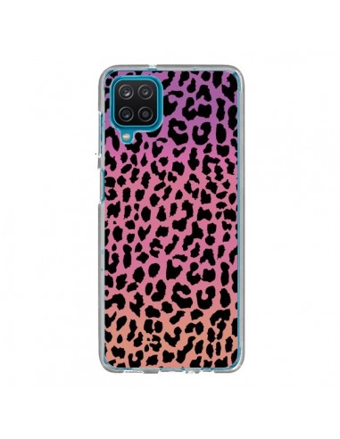 Coque Samsung Galaxy A12 et M12 Leopard Hot Rose Corail - Mary Nesrala