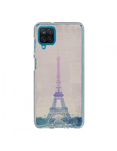 Coque Samsung Galaxy A12 et M12 I love Paris Tour Eiffel - Mary Nesrala