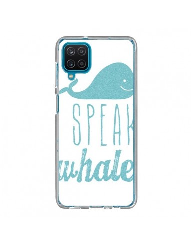 Coque Samsung Galaxy A12 et M12 I Speak Whale Baleine Bleu - Mary Nesrala