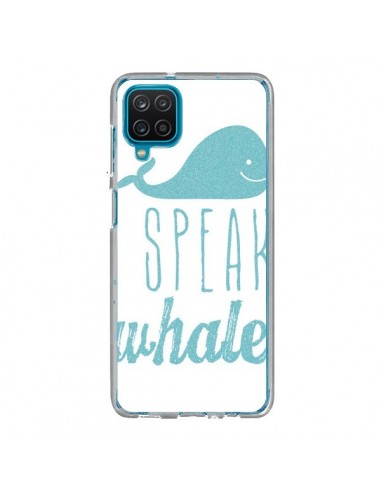 Coque Samsung Galaxy A12 et M12 I Speak Whale Baleine Bleu - Mary Nesrala