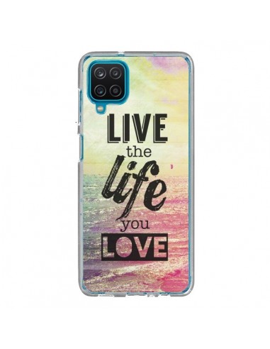 Coque Samsung Galaxy A12 et M12 Live the Life you Love, Vis la Vie que tu Aimes - Mary Nesrala