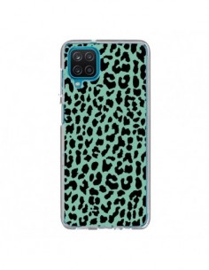 Coque Samsung Galaxy A12 et M12 Leopard Mint Vert Neon -...