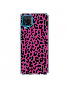 Coque Samsung Galaxy A12 et M12 Leopard Rose Pink Neon -...