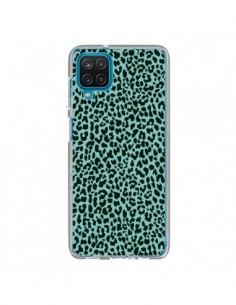 Coque Samsung Galaxy A12 et M12 Leopard Turquoise Neon -...