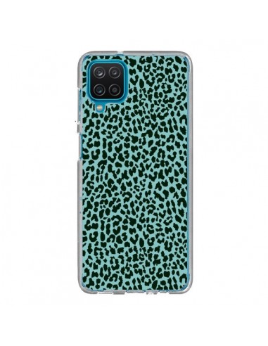 Coque Samsung Galaxy A12 et M12 Leopard Turquoise Neon - Mary Nesrala
