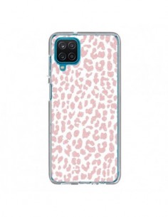 Coque Samsung Galaxy A12 et M12 Leopard Rose Corail -...
