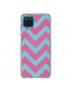 Coque Samsung Galaxy A12 et M12 Strawberry Chevron Rose...