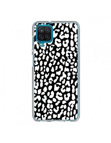 Coque Samsung Galaxy A12 et M12 Leopard Noir et Blanc - Mary Nesrala