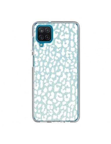 Coque Samsung Galaxy A12 et M12 Leopard Winter Mint - Mary Nesrala