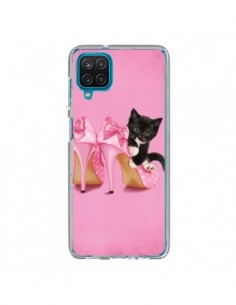 Coque Samsung Galaxy A12 et M12 Chaton Chat Noir Kitten...