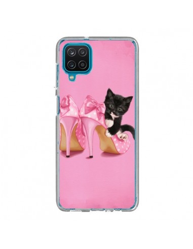 Coque Samsung Galaxy A12 et M12 Chaton Chat Noir Kitten Chaussure Shoes - Maryline Cazenave