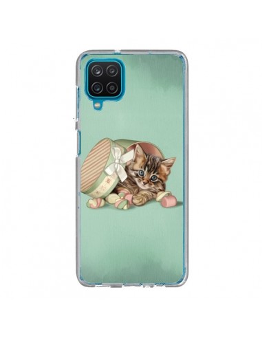 Coque Samsung Galaxy A12 et M12 Chaton Chat Kitten Boite Bonbon Candy - Maryline Cazenave