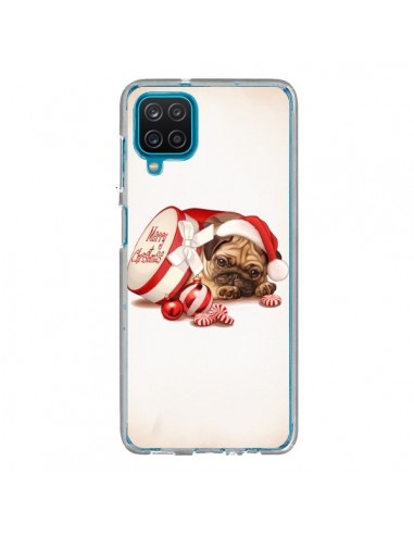 Coque Samsung Galaxy A12 et M12 Chien Dog Pere Noel Christmas Boite - Maryline Cazenave