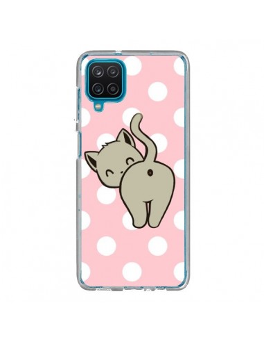 Coque Samsung Galaxy A12 et M12 Chat Chaton Pois - Maryline Cazenave