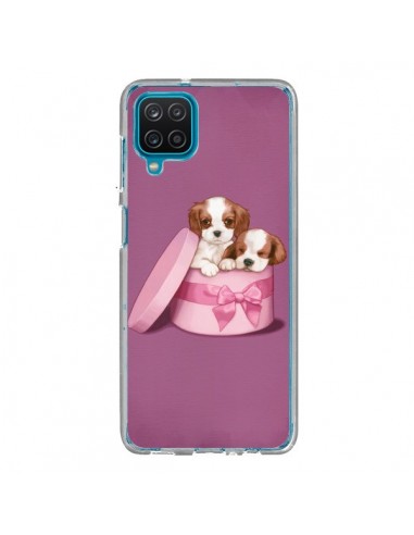 Coque Samsung Galaxy A12 et M12 Chien Dog Boite Noeud - Maryline Cazenave