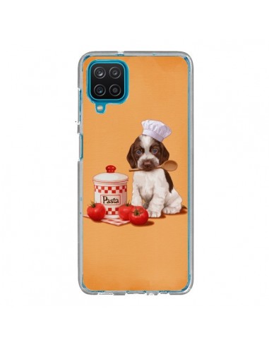 Coque Samsung Galaxy A12 et M12 Chien Dog Pates Pasta Cuisinier - Maryline Cazenave