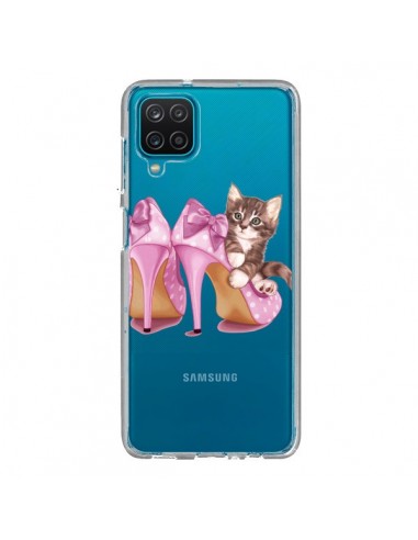 Coque Samsung Galaxy A12 et M12 Chaton Chat Kitten Chaussures Shoes Transparente - Maryline Cazenave