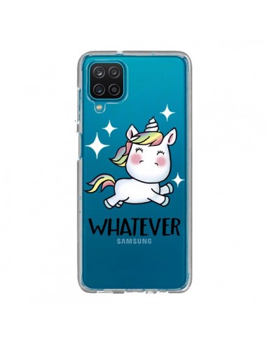 Coque Samsung Galaxy A12 et M12 Licorne Whatever Transparente - Maryline Cazenave