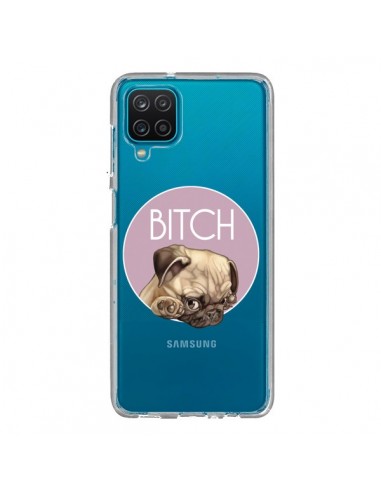 Coque Samsung Galaxy A12 et M12 Bulldog Bitch Transparente - Maryline Cazenave