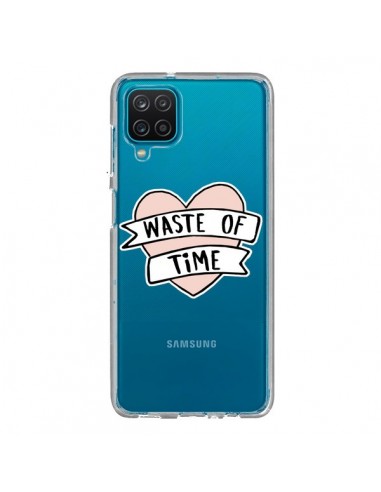 Coque Samsung Galaxy A12 et M12 Waste Of Time Transparente - Maryline Cazenave