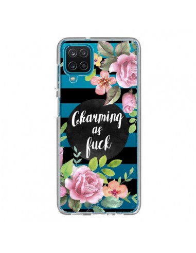Coque Samsung Galaxy A12 et M12 Charming as Fuck Fleurs Transparente - Maryline Cazenave