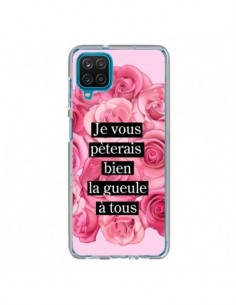Coque Samsung Galaxy A12 et M12 Je vous pèterais Fleurs -...
