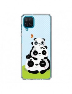 Coque Samsung Galaxy A12 et M12 Panda Famille - Maria...