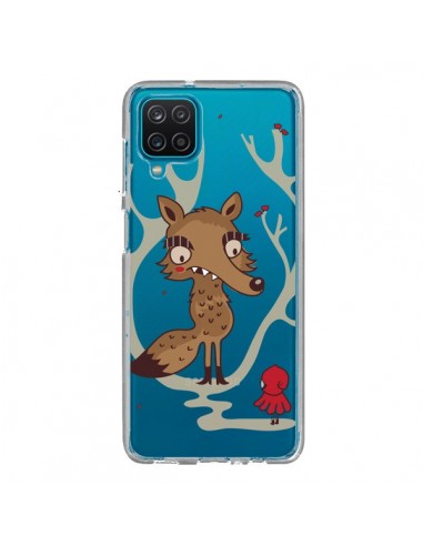 Coque Samsung Galaxy A12 et M12 Le Petit Chaperon Rouge Loup Hello Big Wolf Transparente - Maria Jose Da Luz