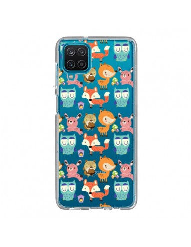 Coque Samsung Galaxy A12 et M12 Renard Ecureuil Lapin Hibou Transparente - Maria Jose Da Luz