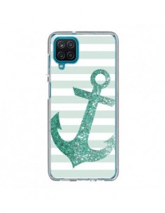 Coque Samsung Galaxy A12 et M12 Ancre Vert Navire -...